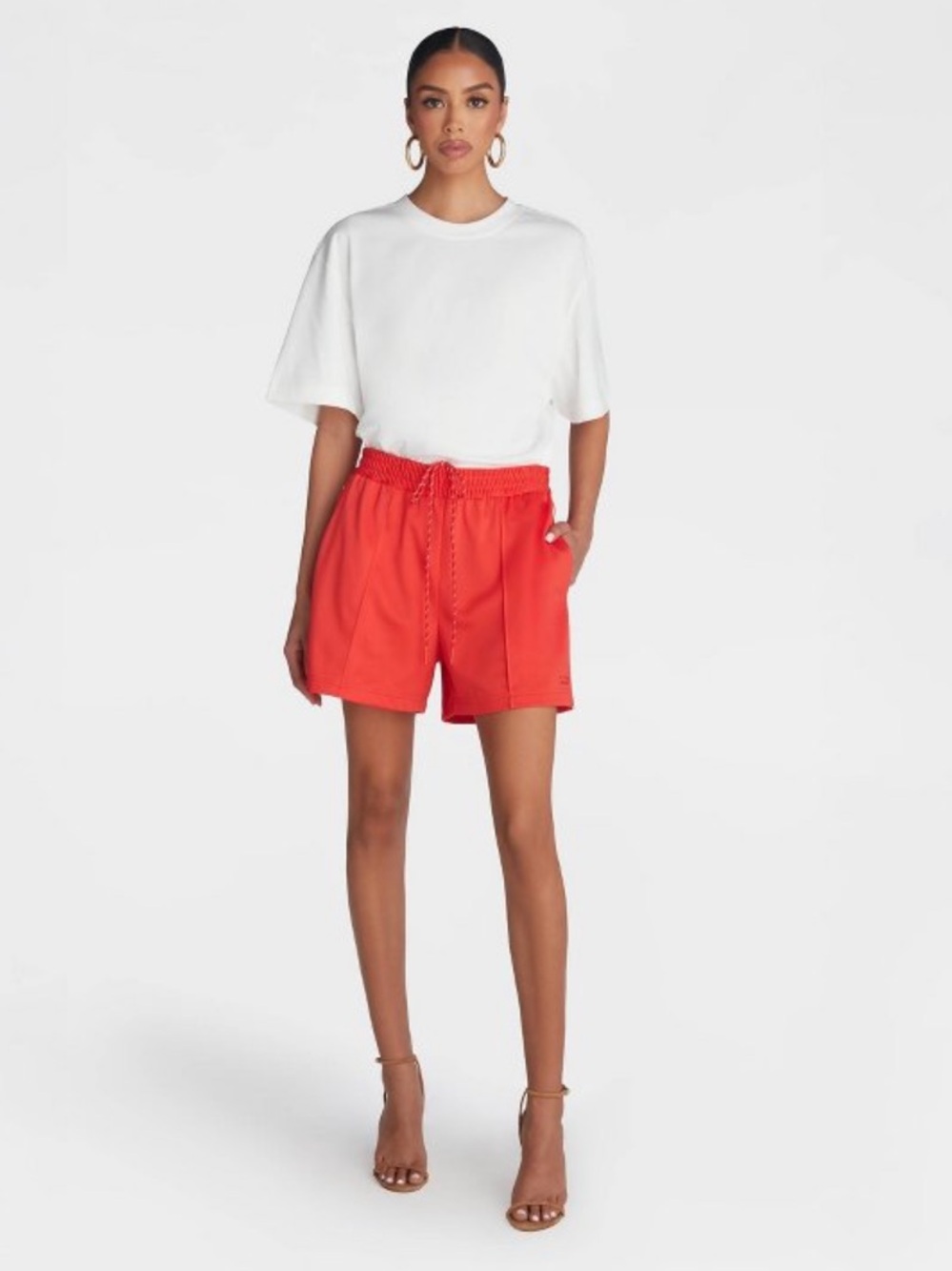 KBB by KAHLANA Women's Mid-Rise 'The Track Shorts' -
Red new 🆕